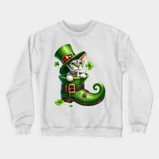 Devon Rex Cat Shoes For Patricks Day Crewneck Sweatshirt